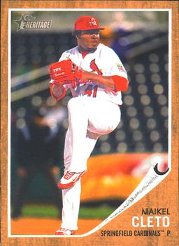 2011 Topps Heritage Minor League #83 Maikel Cleto Front