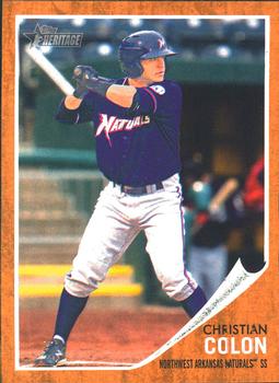 2011 Topps Heritage Minor League #86 Christian Colon Front