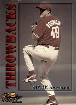 2001 Royal Rookies Throwbacks #1 Mark Brownson Front