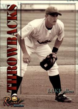 2001 Royal Rookies Throwbacks #16 Luke Allen Front