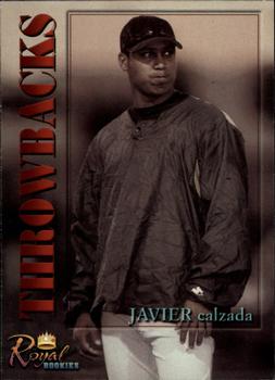 2001 Royal Rookies Throwbacks #30 Javier Calzada Front