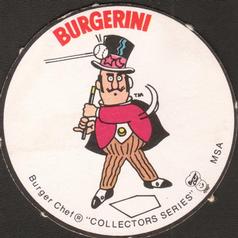 1977 Burger Chef Fun Meal Discs #NNO Butch Metzger Back