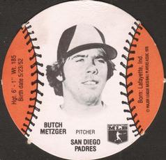 1977 Burger Chef Fun Meal Discs #NNO Butch Metzger Front