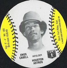 1977 Burger Chef Fun Meal Discs #NNO Enos Cabell Front