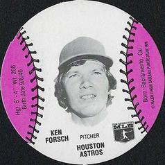 1977 Burger Chef Fun Meal Discs #NNO Ken Forsch Front