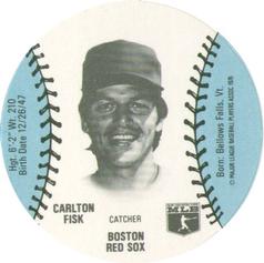 1977 Burger Chef Fun Meal Discs #NNO Carlton Fisk Front