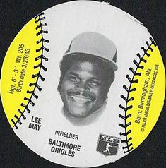 1977 Burger Chef Fun Meal Discs #NNO Lee May Front