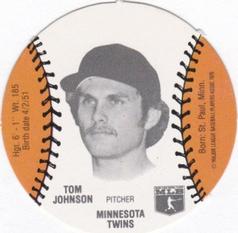 1977 Burger Chef Fun Meal Discs #NNO Tom Johnson Front
