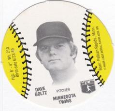 1977 Burger Chef Fun Meal Discs #NNO Dave Goltz Front