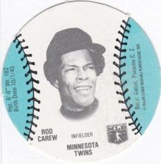 1977 Burger Chef Fun Meal Discs #NNO Rod Carew Front