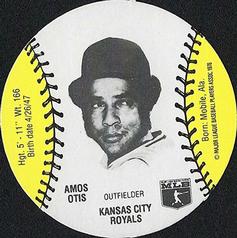 1977 Burger Chef Fun Meal Discs #NNO Amos Otis Front