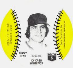 1977 Burger Chef Fun Meal Discs #NNO Bucky Dent Front