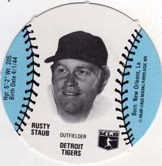 1977 Burger Chef Fun Meal Discs #NNO Rusty Staub Front