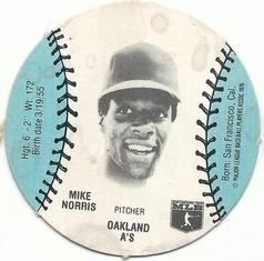1977 Burger Chef Fun Meal Discs #NNO Mike Norris Front