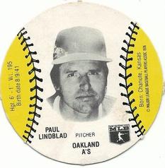 1977 Burger Chef Fun Meal Discs #NNO Paul Lindblad Front