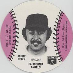 1977 Burger Chef Fun Meal Discs #NNO Jerry Remy Front