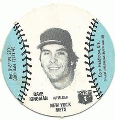 1977 Burger Chef Fun Meal Discs #NNO Dave Kingman Front