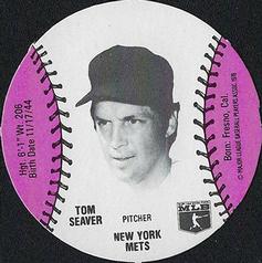 1977 Burger Chef Fun Meal Discs #NNO Tom Seaver Front