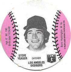 1977 Burger Chef Fun Meal Discs #NNO Steve Yeager Front
