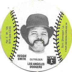 1977 Burger Chef Fun Meal Discs #NNO Reggie Smith Front