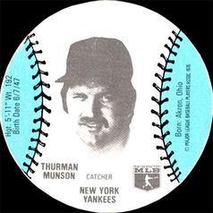 1977 Burger Chef Fun Meal Discs #NNO Thurman Munson Front