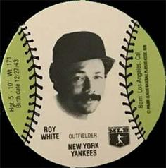 1977 Burger Chef Fun Meal Discs #NNO Roy White Front