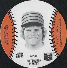 1977 Burger Chef Fun Meal Discs #NNO Jerry Reuss Front