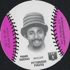 1977 Burger Chef Fun Meal Discs #NNO Frank Taveras Front