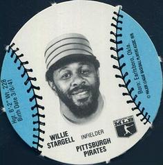 1977 Burger Chef Fun Meal Discs #NNO Willie Stargell Front