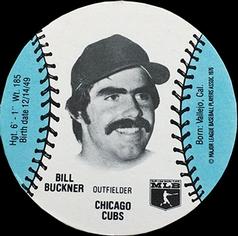 1977 Burger Chef Fun Meal Discs #NNO Bill Buckner Front