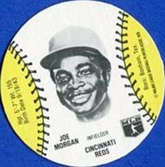 1977 Burger Chef Fun Meal Discs #NNO Joe Morgan Front