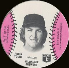1977 Burger Chef Fun Meal Discs #NNO Robin Yount Front