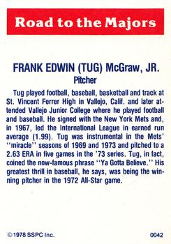 1978 SSPC 270 #42 Tug McGraw Back
