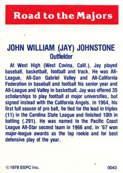 1978 SSPC 270 #43 Jay Johnstone Back