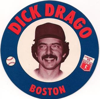 1978 Papa Gino's Discs #11 Dick Drago Front