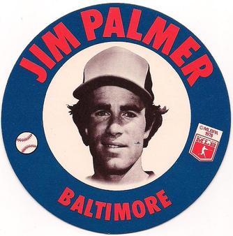 1978 Papa Gino's Discs #31 Jim Palmer Front