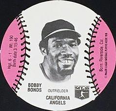 1979 Wiffle Ball Discs #NNO Bobby Bonds Front