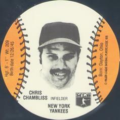 1979 Wiffle Ball Discs #NNO Chris Chambliss Front