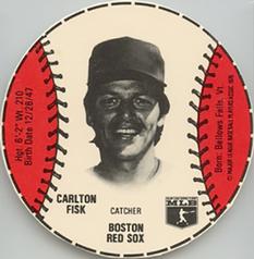 1979 Wiffle Ball Discs #NNO Carlton Fisk Front