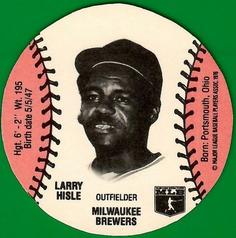 1979 Wiffle Ball Discs #NNO Larry Hisle Front