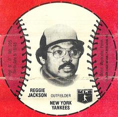 1979 Wiffle Ball Discs #NNO Reggie Jackson Front