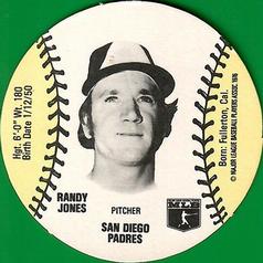 1979 Wiffle Ball Discs #NNO Randy Jones Front