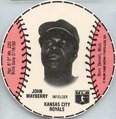 1979 Wiffle Ball Discs #NNO John Mayberry Front