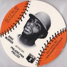 1979 Wiffle Ball Discs #NNO Bake McBride Front