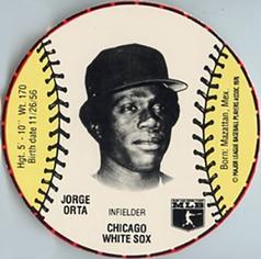 1979 Wiffle Ball Discs #NNO Jorge Orta Front