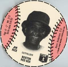 1979 Wiffle Ball Discs #NNO Jim Rice Front