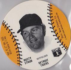 1979 Wiffle Ball Discs #NNO Rusty Staub Front