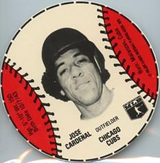 1979 Wiffle Ball Discs #NNO Jose Cardenal Front