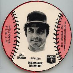 1979 Wiffle Ball Discs #NNO Sal Bando Front