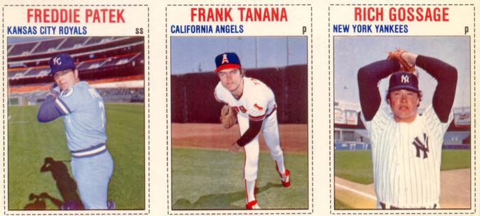1979 Hostess - Panels #46-48 Freddie Patek / Frank Tanana / Rich Gossage Front